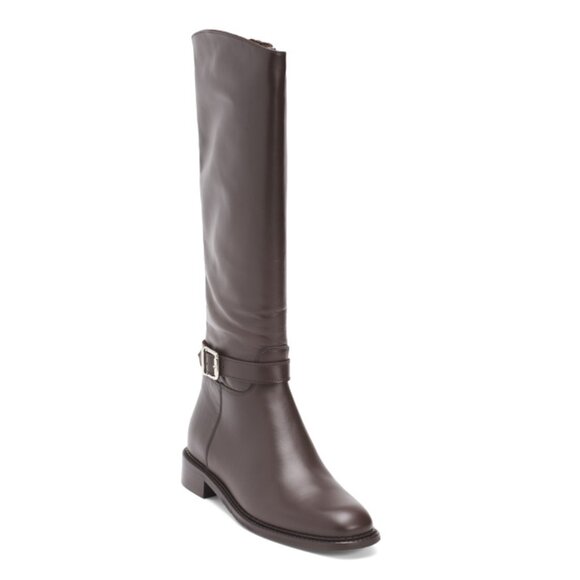 LA CANADIENNE Brown Leather Stevie Knee High Boots - Picture 1 of 2